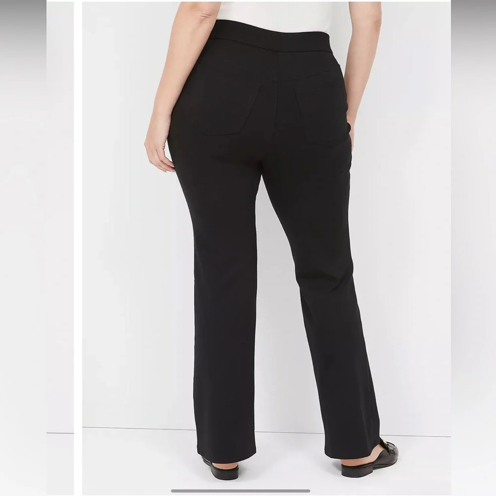 NWT Lane Bryant women’s plus size 28S Pull-On Ponte Boot Pant in black